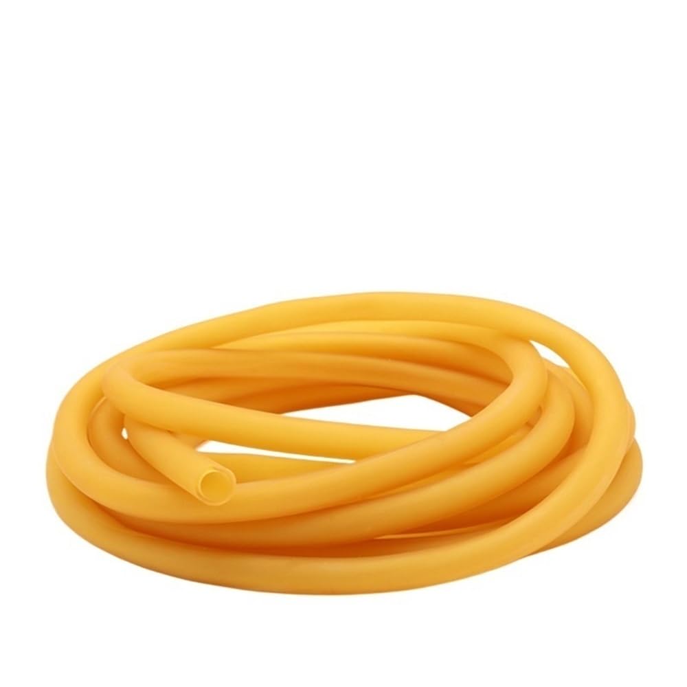 Tubo de Goma Amarillo fácil de Limpiar, Banda elástica de 10 Metros y 5 Metros de Longitud for Laboratorio, 1 Unidad