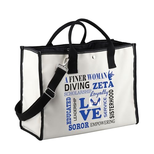 Zeta Sorority sac en toile anti-déchirure pour transporter de lourds dossiers