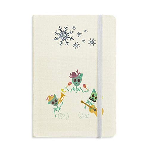 Carnet de notes épais haute qualité édition artistique Mexico Undead Festival et flocons