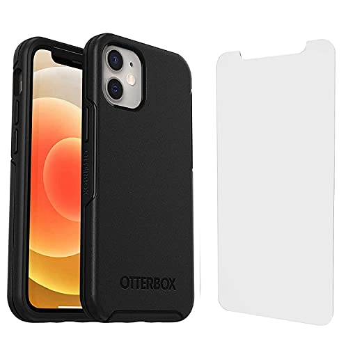 Coque iPhone 12 Mini OtterBox Symmetry MagSafe avec film écran noir protège votre smartphone