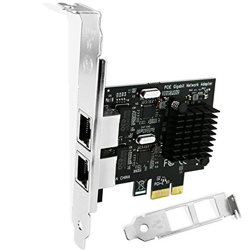🛒 Crazy Deals FebSmart PCI Express 2X RJ45 Gigabit Network Interface Controller Adapter for Windows 10,8.1,8,7,Vista,XP(32/64bit) and Windows Server Desktop PCs-PCIE NIC Card-PCIE Gigabit Network Adapter(FS-E2-Pro) 70% Off Everything FebSmart PCI Express 2X RJ45 Gigabit Network Interface Controller Adapter for Windows 10,8.1,8,7,Vista,XP(32/64bit) and Windows Server Desktop PCs-PCIE NIC Card-PCIE Gigabit Network Adapter(FS-E2-Pro)