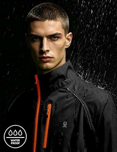 Image of Little Donkey Andy Men's Cycling Jacket, Waterproof Lightweight Windbreaker, Packable