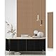 Akustikpaneele Holz 240x60 cm (1er-Set 1,44 m²) - Akustik Paneele & Holzpaneele Wand für Schallschutz | 3D Paneele Wand als Wandverkleidung Innen,Schallabsorber für Wohnzimmer & Büro(16# Olied Eiche)