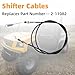 Lssapr 2 Pcs Shifter Cables 2-11082 Replacement for Chuck Wagon Trailmaster Trail Wagon TW400 TW11 TW11R TW413 BD300 CW-11 CW-413 CW-265 Land Master LM650 LM400 Shift Cable UTV Go-Karts Parts