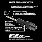 Vessel Armor Grip Cross Point Screwdriver Set | 4-Piece