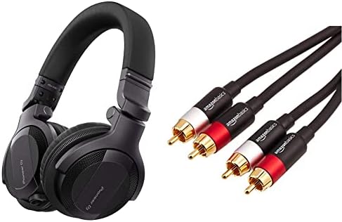 Pioneer Dj HDJ-CUE1, DJ Auriculares + Amazon Basics Cable de Audi...