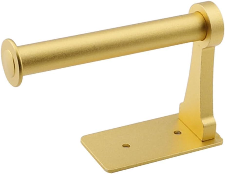 Gold Toilet Paper Holder Wall Mount, Stylish Bathroom Roll Holder for RV & Camper Decor