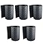 Pinto FERRAMENTA Striscia Frangivento Frangisole Rattan Schermatura Privacy Balcone Ringhiera Cancelli Terrazzi Pannelli Recinzioni Esterno PVC h19cm x 2.0mt Fascette Omaggio (5, Antracite) immagine
