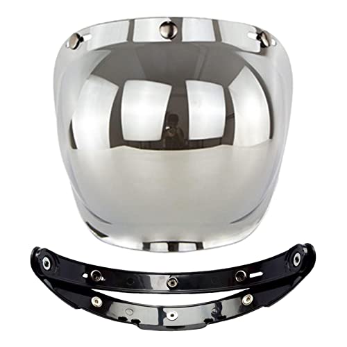 TRENDYNEST Motorcycle 3 Snap Lens Shield Silver - Image 2