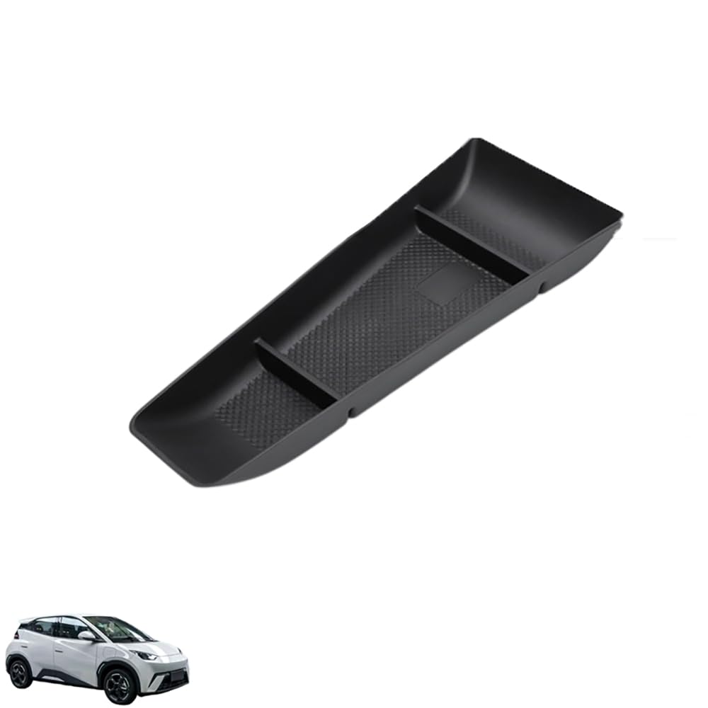 QQJHBAMYN TPE Lower Center Console Organiser Tray, for BYD Seagull Car Centre Floor Consoles Accessory Interior Storage Easy Clean NonSlip
