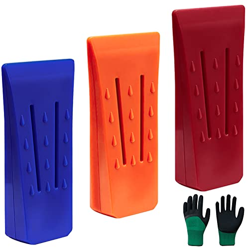 VAIAV Coins D'Abattage D'Arbres Cales d'abattage en Plastique 3 Pcs ABS pour Enregistrement Falling de Coupe Fendre Tronçonneuse