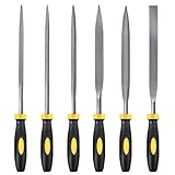 MORROWIND Lot de 6 Limes Aiguilles, Ø 5 mm Longueur 180 mm, Acier Alliée Trempé, Mini L...