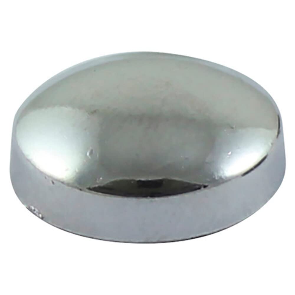 TIMCO Two Piece Screw Caps Chrome - To fit 3.5 to 4.2 Screw, Silver