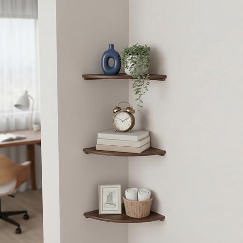 Étagère murale d'angle pour optimiser les petits coins