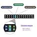 Zonon 12 Pcs Stick on Thermometer Strips Horizontal Thermometer Stickers Digital Temperature Display for Fermenting, Brewing, Wine, Beer, 64-93 Fahrenheit/ 18-34 Centigrade