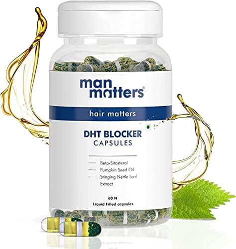 JOKE DHT Blocker Capsules | 60 Capsules | Anti Hair Fall Treatment for Men | Controls Hair Fall & Stimulates Follicles | Made with All-Natural Ingredients | Stinging Nettle Leaf Extract