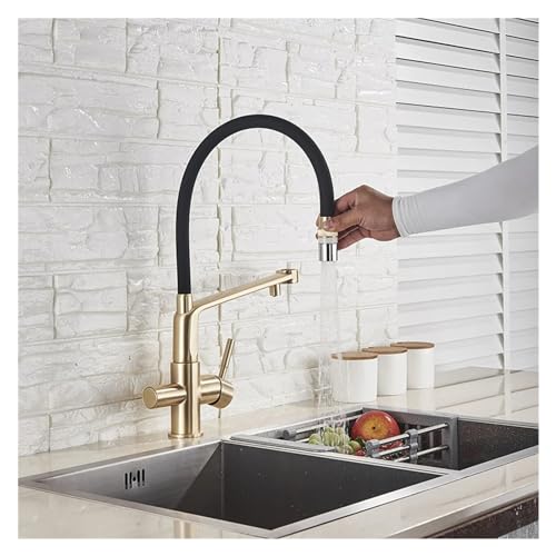 Robinet cuisine filtré extractible chrome blanc design haut de gamme - 4