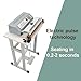 DINENOVATE Foot Pedal Sealer SF-B300 Electric Foot Operated Sealing and Cutting Machine 300mm Sealing Length for Plastic Bags 110V