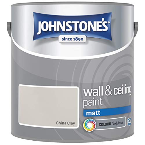 Johnstones No Ordinary Paint Water Based Interior Vinyl Matt Emulsion China Clay 2.5 Litre