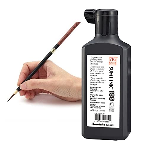ZIG KURETAKE Sumi Ink 180 Black Calligraphy Hand Lettering Car