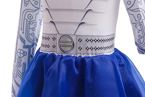 Ruyuyiru Zombies Alien Costume For Girls Dress Up Outfits Zombies 3 Costumes Halloween Cosplay Clothes 4-11 Years #TOP3