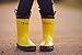 OAKI Toddler Rain Boots – Lightweight Waterproof Rubber Boots for Kids with Easy-On Handles – Durable Kids Outdoor Footwear, Yellow & Black, 5T Toddler