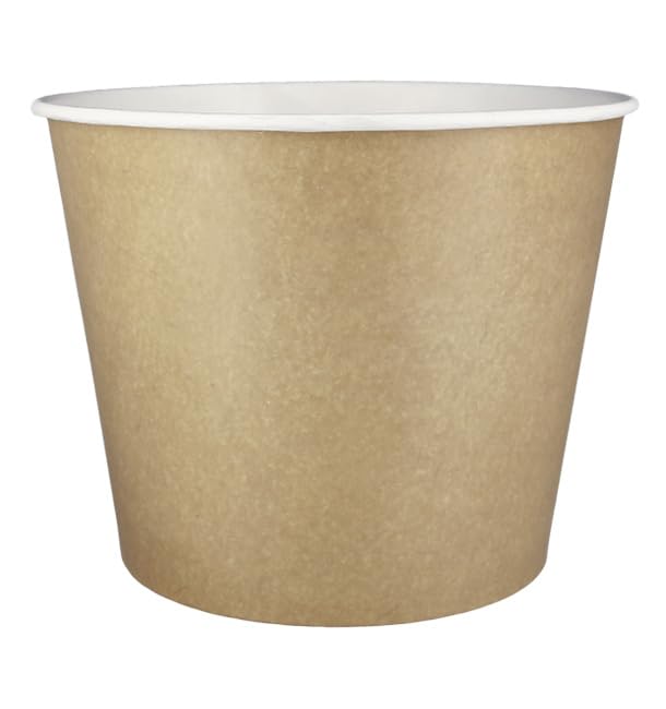 25 Cubos para Pollo, 3990ml, Envases para Fritos, Cartón Kraft, Biodegradables, Take Away, Delivery