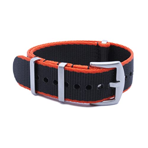 Image of WAMD Seat Belt NATO Watch Straps /Bands - 18mm,20mm,22mm and 24mm Nylon Watch Straps for Watches - Multicolour Options