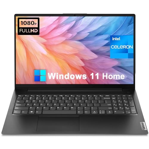 Image of Lenovo V15 Gen2 15.6 inch FHD Business & Home Laptop, Intel Celeron N4500 Processor, 8GB RAM, 256GB SSD, Numeric keypad, Wi-Fi, BT 5.1, Webcam, RJ-45, HDMI, Windows 11 Home, w /Battery