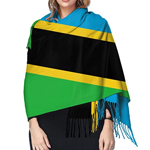 Flag of venezuela Womens Winter Scarf Cashmere Feel Shawl Wrap Soft Warm Blanket Scarves Fringe Scarf4