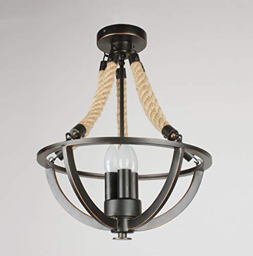 Lustre swag vintage et lanterne de bar pour ambiance bistrot