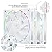 Thermalright TL-S12RW X3 CPU Fan 120mm Reverse Fan Case Cooler Fan Comes with ARGB Lighting,CPU Cooling Fan with 1500RPM Speed,White PC PWM Silent Computer Fan,Set of Fans