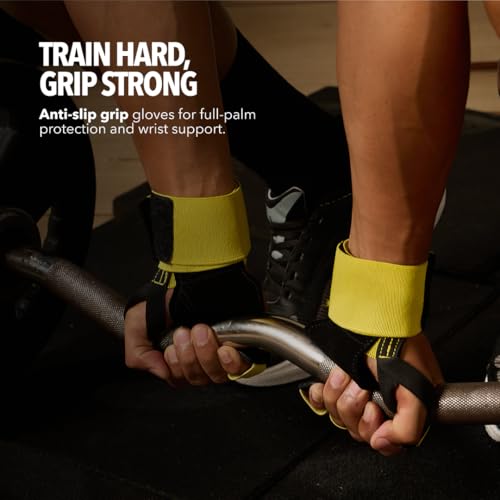 Image of Boldfit Gym Hand Grip & Wrist Strap for Gym Workout Premium Lifting Straps for Weight Lifting, Deadlift Strap & Wrist Support for Men & Women, Gym Accessories for Men Workout, GripBold S