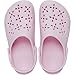 Crocs Classic Clogs with Floral Cut Out Design Pink Milk Men's 9, Women's 11 Medium