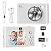 Digital Camera 1080P FHD 50MP Compact Camera with 2.4" Screen,16X Digital Zoom Portable Mini Camera for Kids Teen Students Beginner,32GB Card