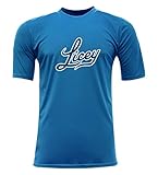 ARZA Jersey Tigres del Licey Logo Design Multiple Colors Short Sleeve for Men (US, Alpha, Large, Regular, Regular, Aqua)