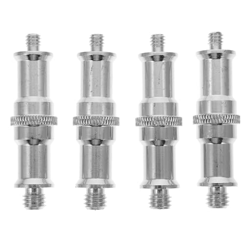 Adaptador de rosca 1/4 a 3/8 Kisangel en acero inoxidable duradero para equipo audiovisual