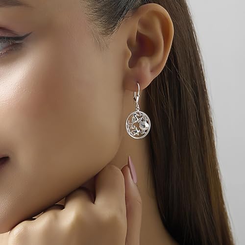 Image of TRUESILVER ACPL 925 Sterling Silver BIS Hallmarked Designer Drop & Dangle Leverback Earrings for Women