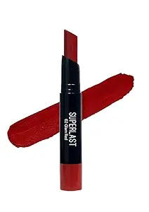 SuperLast Pure Matte Lipstick | Long Lasting, Hydrating & Lightweight Lipstick (Shade 02 Glam Red)