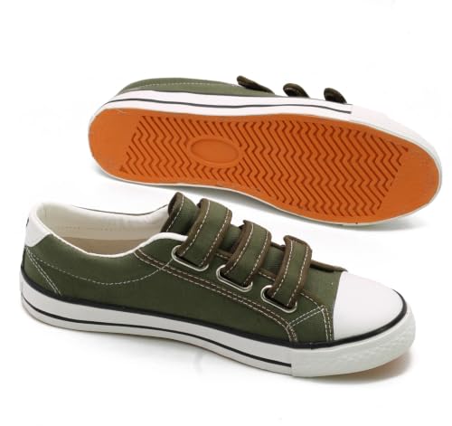 Image of Men Canvas Running Walking Casual Hook and Loop Tape Sneakers Shoes
