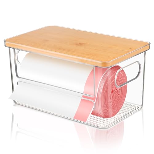 Hiitytin Trash Bag Holder Dispenser, Garbage Bag...