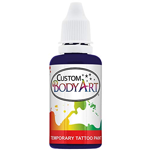 Custom Body Art Purple Airbrush Body Paint 1oz - Alcohol-Based