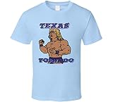 Texas Tornado Kerry Von Erich Retro Wrestling T Shirt XL Light Blue