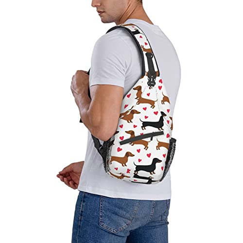 Sac à dos teckel noir mixte taille unique imprimé romantique