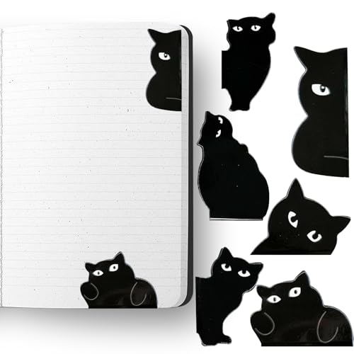 Cat Bookmark - Book Marks Clips Cat Shaped, Funny Peeping Cats Book Marker Clip For Teachers, Pet Magnet Books Markers For Kid S