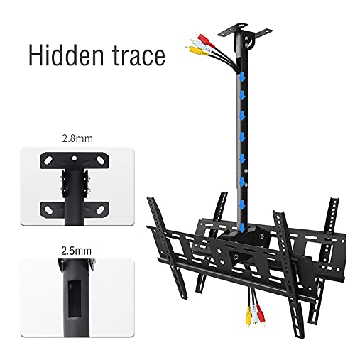 Support TV robuste inclinable et pivotant réglable double face - 8