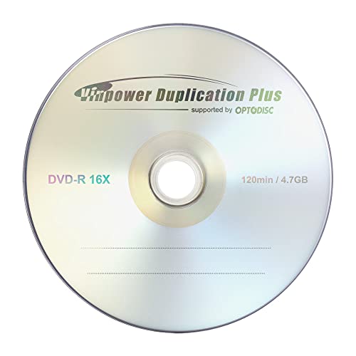 Vinpower Digital Dvd-R 4.7Gb 16X Branded Logo Recordable Media Disc - 100 Disc Cake Box Spindle Ffp 132-815-Bx #TOP1