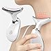7 Color LED Neck & Face Massager, Heated Skin Care Device, USB Rechargeable Vibrating Neck Beauty Tool, Portable Anti-Aging Facial Massager