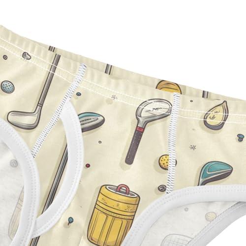 Yuiboo Toddler Boy Briefs Cotton Organic Cotton Toddler Underwear for Boys A Father's Day in Sizes 3T4