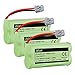 3-Pack iMah Ryme B4 Rechargeable Cordless Phone Battery for BT-1021 BT-1025 BT-1016 BT-1008 BBTG0798001 BBTG0734001 Uniden DECT2080-3 DECT2882 D1361 D1780 DCX170 DECT 6.0 Home Handset Telephone